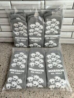 6 Pairs Unisex High Non-Skid Slipper Socks